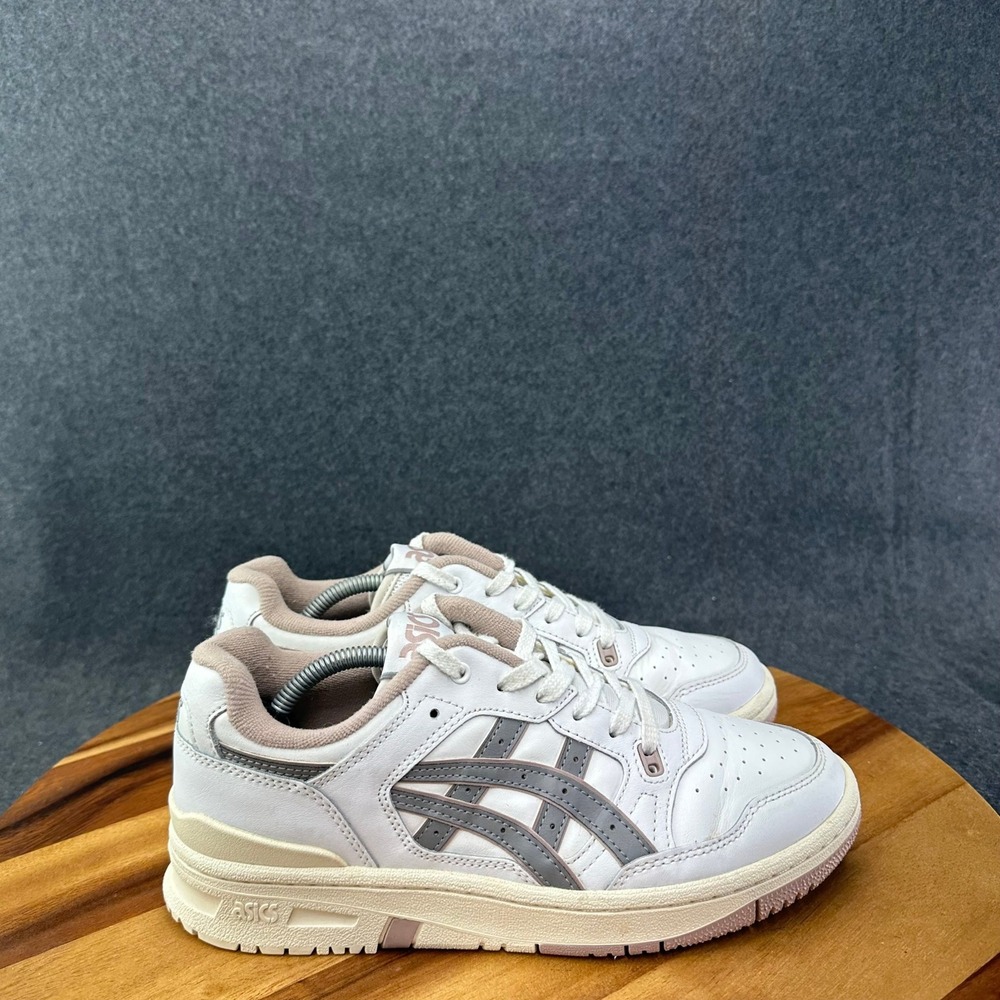 ASICS EX89 Lifestyle Sneakers In White and Clay Grey Mens Size 7 1201A476
